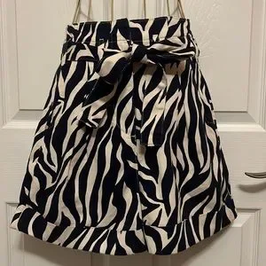 Essentiel Antwerp Shorts Essentiel Antwerp Zebra Print Shorts Poshmark